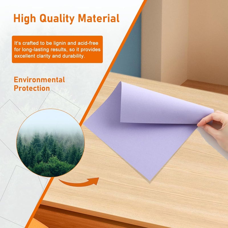 Guakicae 32 Sheets Light Purple Cardstock 8.5 x 11 Craft Paper, 230gsm/80lb Premium Lavender Card Stock Printer Paper for DIY Cards Making, Invitations, Greeting Cards, Certificates - Image 5